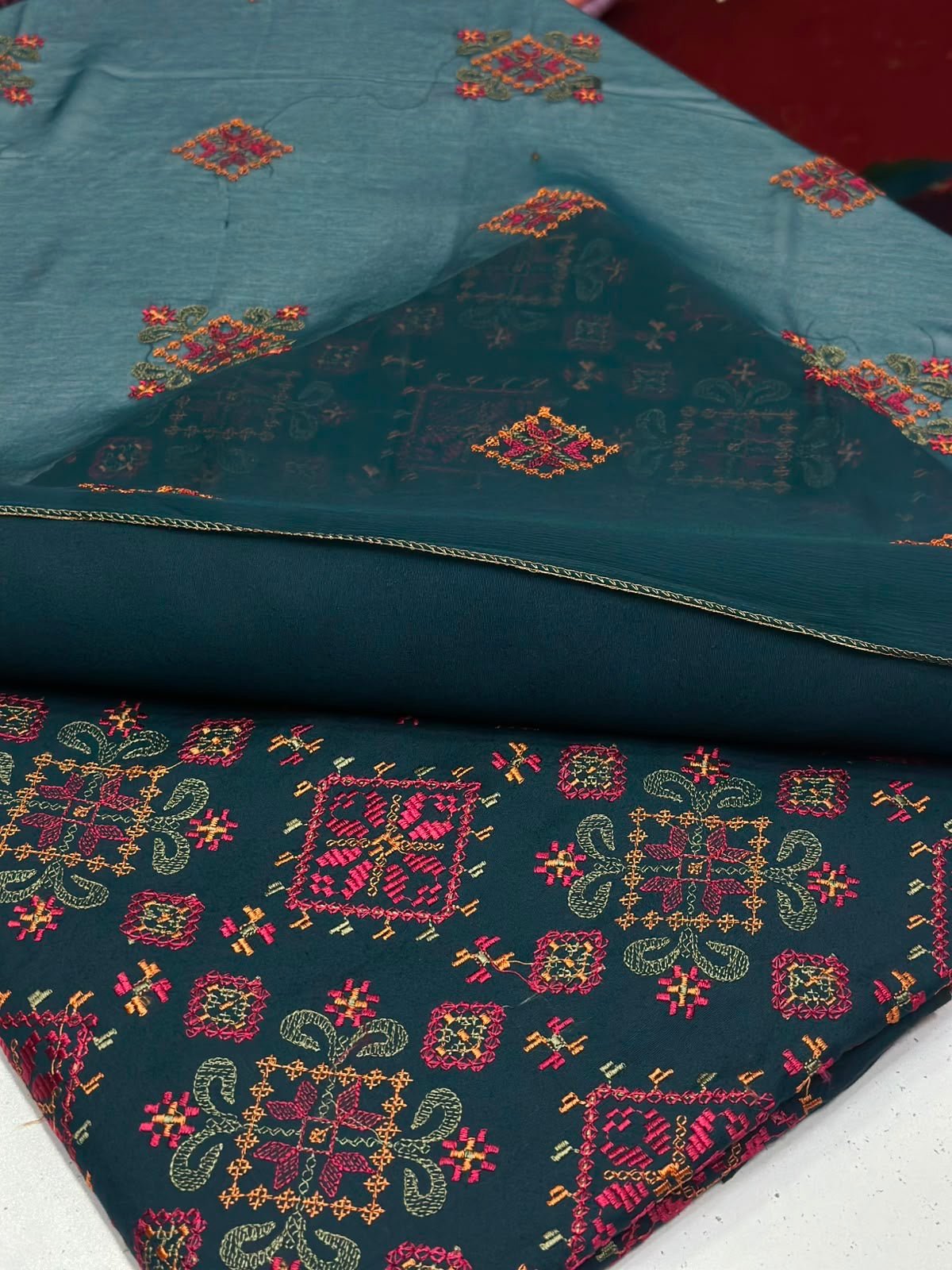 3PC KARANDI - AL- Mehtab Collection
