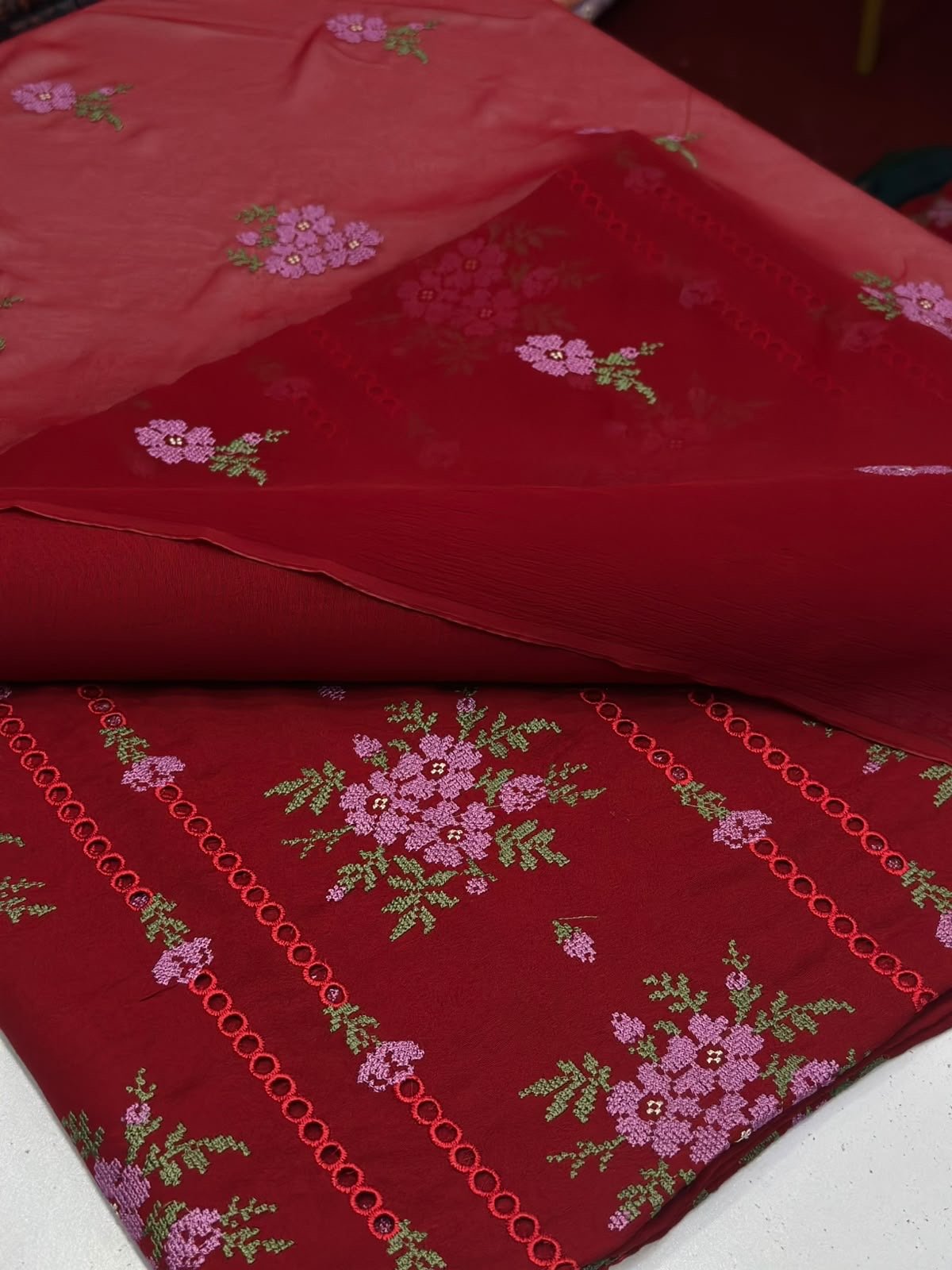 3PC KARANDI - AL- Mehtab Collection